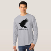 T-shirt Corbeau - noir (Devant entier)