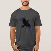 T-shirt Corbeau noir et violet (Devant)