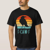 T-shirt Corbeau noir F-Caw-F (Devant)