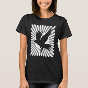 T-shirt Corbeau noir japonais esthétique rétro corbeau