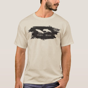 T-shirt Corbeau Odin Viking Mythologie runes runique