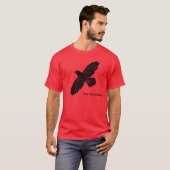 T-shirt Corbeau rouge (Devant entier)