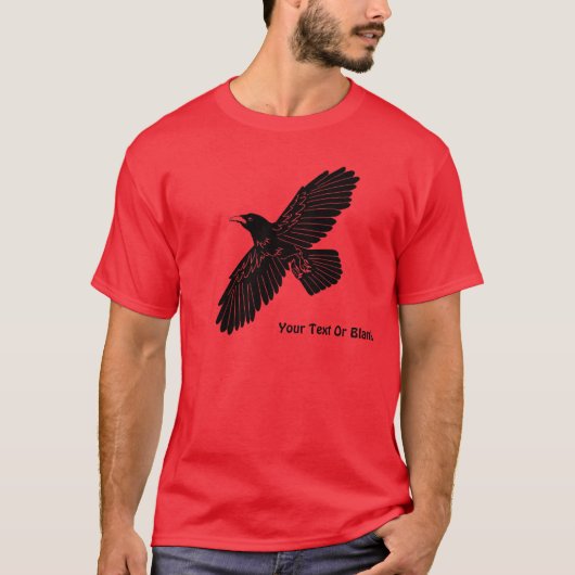 T-shirt Corbeau rouge (Devant)