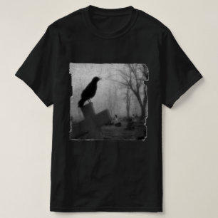 T-shirt Corbeau sombre gothique