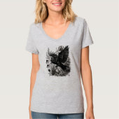 T-shirt Corbeau Steampunk (Devant)