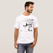 T-shirt Corbeau sur l'arbre (Devant entier)