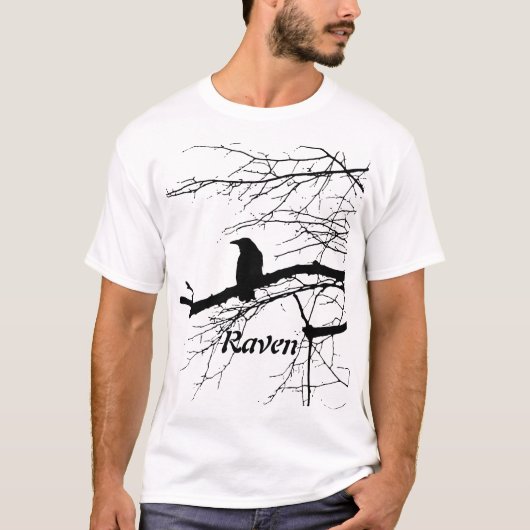 T-shirt Corbeau sur l'arbre (Devant)