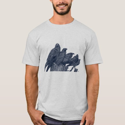 T-shirt Corbeaux, meurtre de corbeaux (Devant)