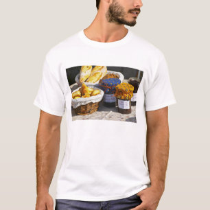 T-shirt Corbeille avec croissants et pains au chocolat.