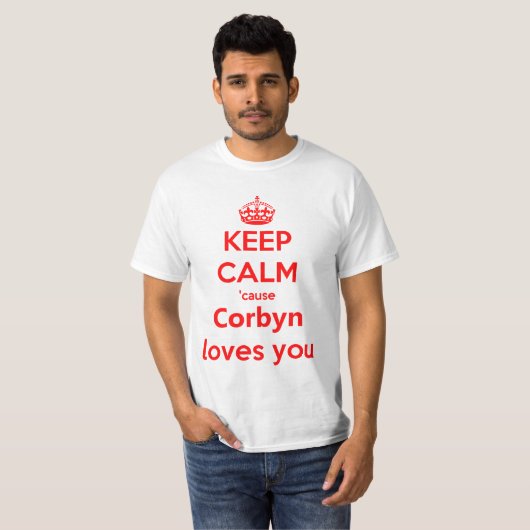 T-shirt Corbyn vous aime (Devant entier)