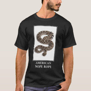 T-shirt Corde à corde américaine - Serpent à sonnette à so