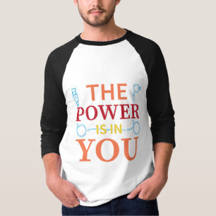T-shirt Cordon d'alimentation texte typographie personnali