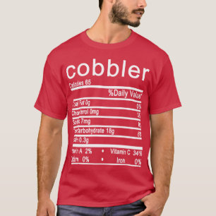 T-shirt cordonnier Nutrition Facts Drôle Thanksgiving
