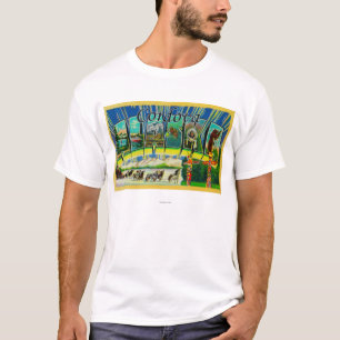 T-shirt Cordova, Alaska - grandes scènes de lettre