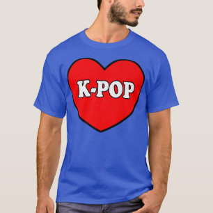 T-shirt Coréan K-pop Snap Finger Heart Hand I Love You Kpo