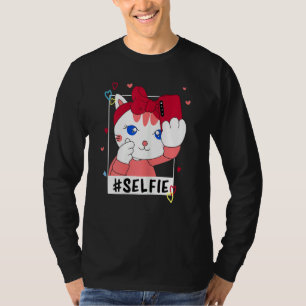 T-shirt Coréen amour mignon chat