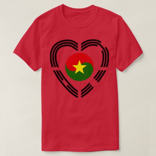 T-shirt Coréen Burkinabé Multinational Patriot Drapeau Coe (Design devant)