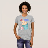 T-shirt Coréen Coeur 2024 (Devant entier)