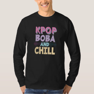T-shirt Coréen Pop Music Boba Boire K Pop Bubble Tea