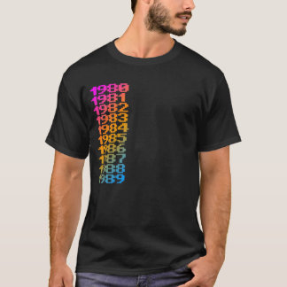 T-shirt COREY TIGER 1980s NUMÉROS
