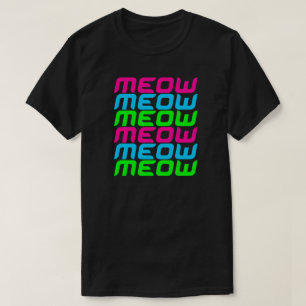 T-shirt Corey Tiger 80s Meow Meow Meow Meow Meow Meow Meow