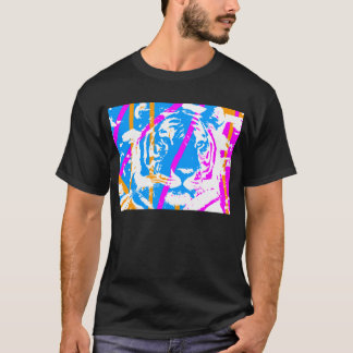 T-shirt COREY TIGER 80's MULTI TIGER FACE