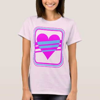 T-shirt Corey Tiger 80s Vintage Cœur & Rayures
