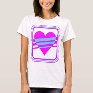 T-shirt Corey Tiger 80s Vintage Cœur & Rayures
