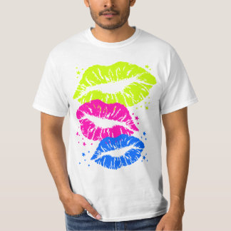 T-shirt Corey Tiger 80s Vintage Lips & Stars Kisses