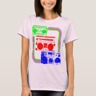T-shirt Corey Tiger Années 80 Radio Rétro Boombox