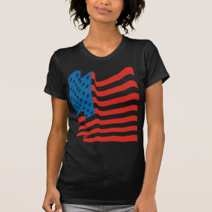 T-shirt Corey Tiger Drapeau Américain Vintage 80s