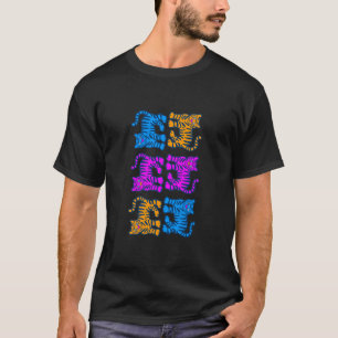 T-shirt COREY TIGRE 80's MULTI TIGRE VERTICAL
