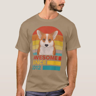 T-shirt Corgi 2012 Anniversaire Funny Vintage Corgi Retro 
