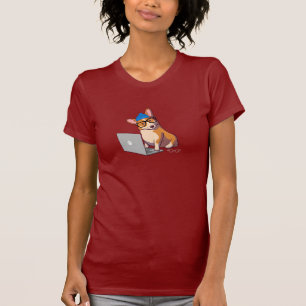 T-shirt Corgi 2 de hippie