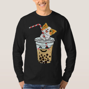 T-shirt Corgi aime le thé à bulles