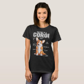 T-shirt Corgi Anatomie Funny Chien (Devant entier)