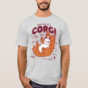 T-SHIRT CORGI ANATOMY
