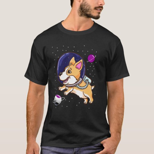 T-shirt Corgi Asexué Dans L'Espace Ace Fierté (Devant)
