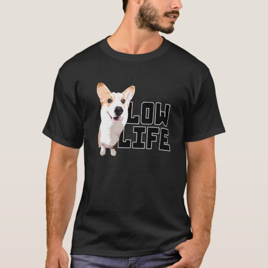 T-shirt Corgi basse vie maman (Devant)