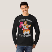 T-shirt Corgi Breakin Hearts Blastin Farts Valentines Day  (Devant entier)