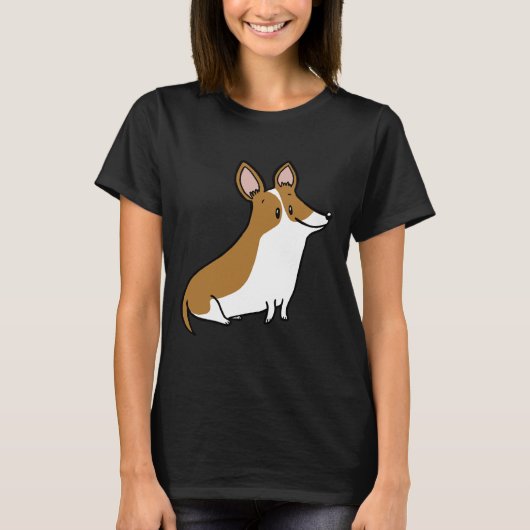 T-shirt Corgi Brown (Devant)