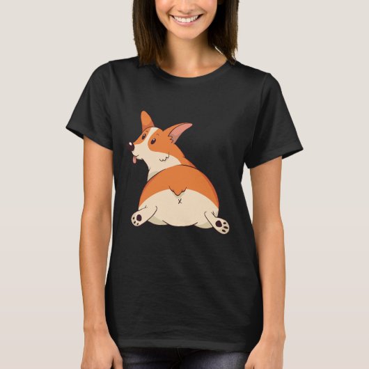 T-shirt Corgi Butt 201 (Devant)
