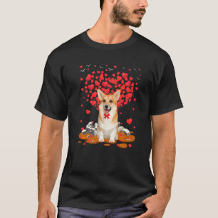 T-shirt Corgi Chien Coeur Saint-Valentin Papa Chien Maman