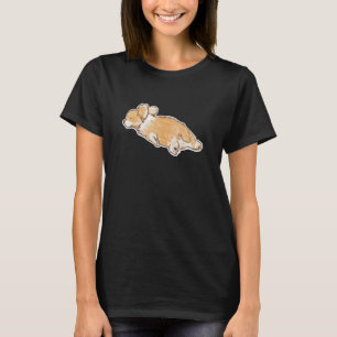 T-shirt Corgi Chien Dessin À La Main