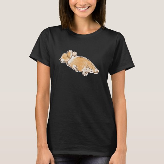 T-shirt Corgi Chien Dessin À La Main (Devant)