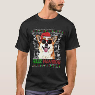 T-shirt Corgi Chien Feliz Navidog Noël Drôle