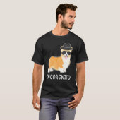 T-shirt Corgi Chien Incognito (Devant entier)