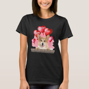 T-shirt Corgi Chien Joyeuse Saint-Valentin Animal De Compa
