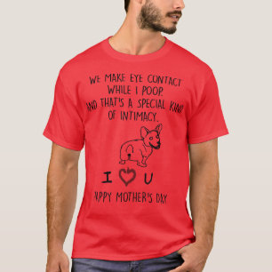 T-shirt Corgi Chien Nous Faisons Contact Oeil Pendant Que
