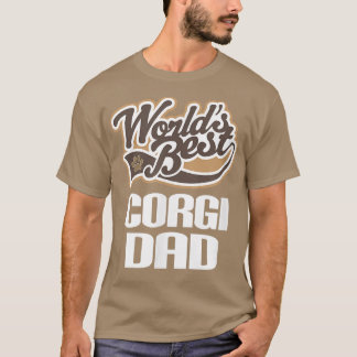 T-shirt Corgi Chien Papa Fête des pères Cadeau